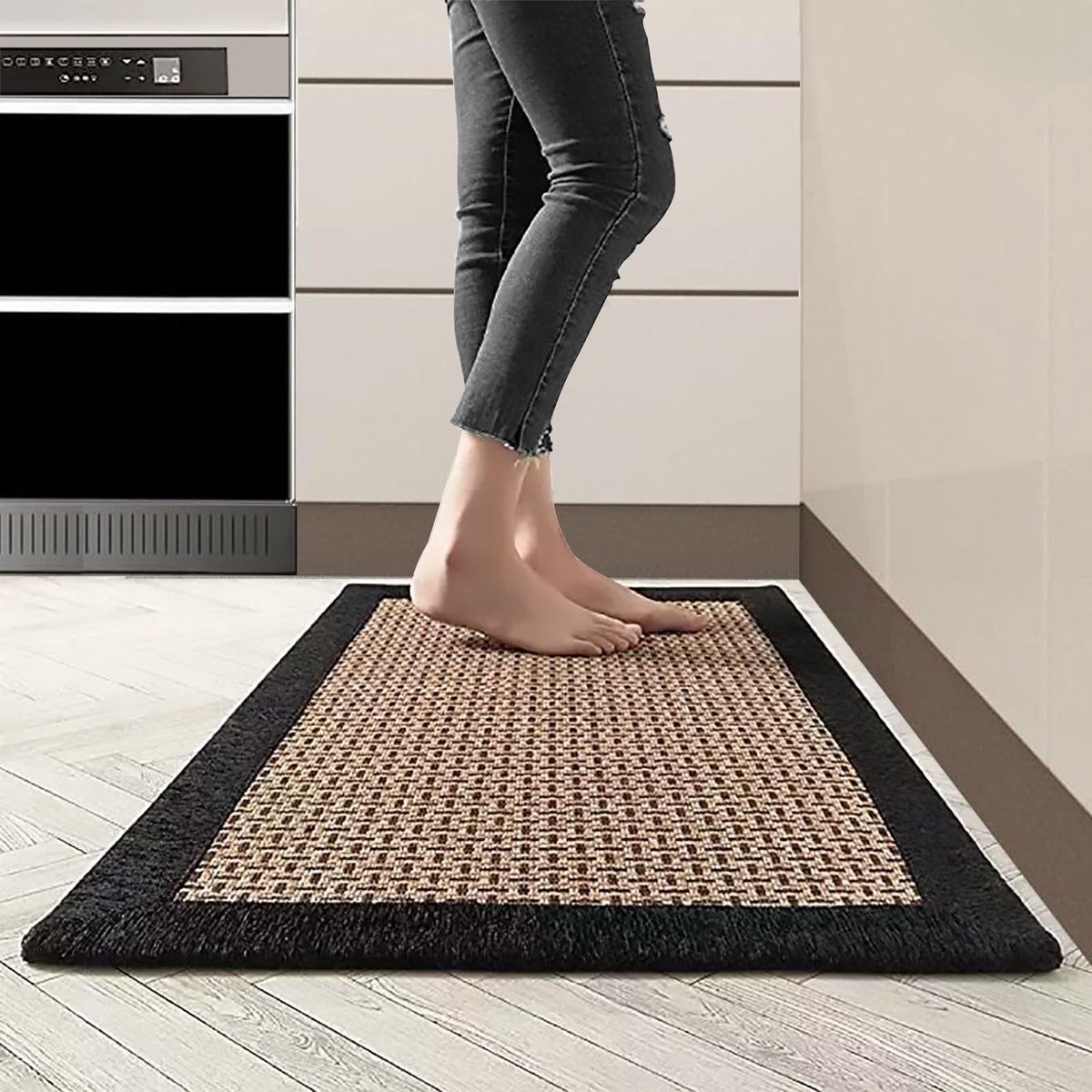 LaMoussawi ® Wasbare Antislip Keukenloper van Katoen en Linnen: Absorberende Mat voor Keuken en Eetkamer